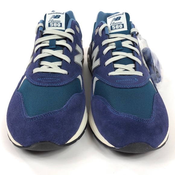 New Balance 580 Elite Edition Blue Shoes MRT580TU - Picture 4 of 8
